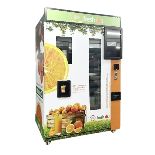 24/7 Unmanned Operation Smart Orange Juice Vending Machine With AI Inventory Management And NFC/QR Code Payment Solutions - Image 2