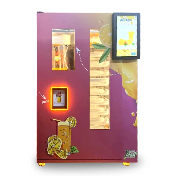Outdoor Unmanned Retail Automatic Fresh Orange Juice Vending Machine Juicer Maker Commercial - Image 6