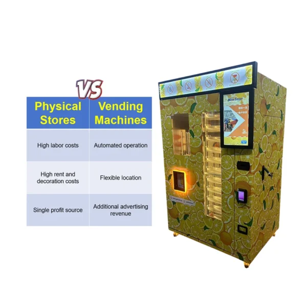 24/7 Unmanned Operation Smart Orange Juice Vending Machine With AI Inventory Management And NFC/QR Code Payment Solutions - Image 6