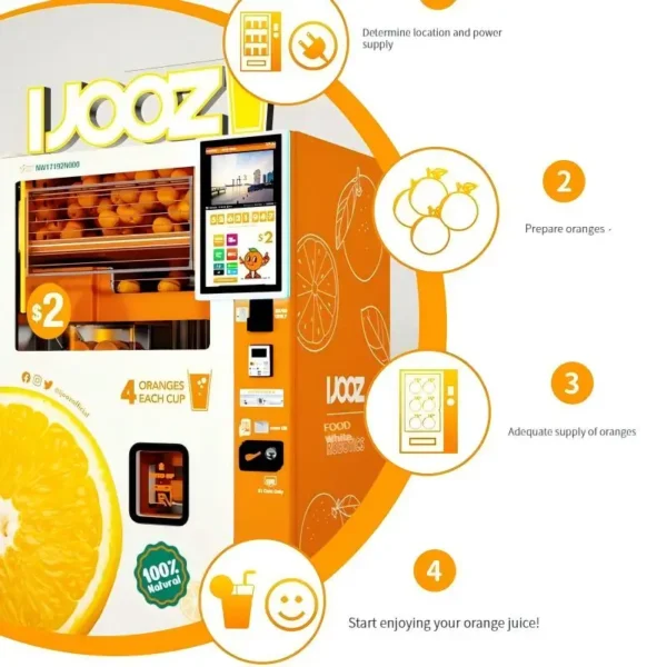Unmanned New Retail Orange Juice New Arrival Orange Juice Vending Machine With Bill Card Reader Cashless Orange Juicer Machine - Image 2